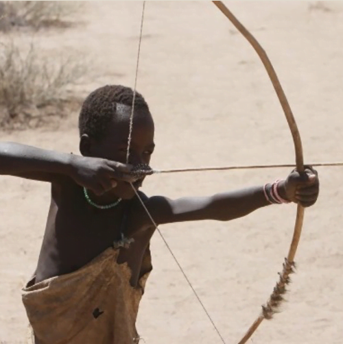 Tiro con l'arco a Eyasi